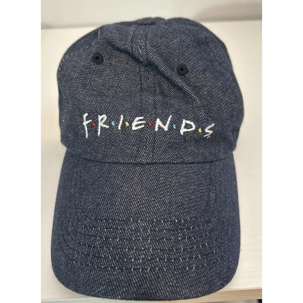 Friends TV Show Baseball Cap Hat Strapback NWT Blue Denim Jeans Hat